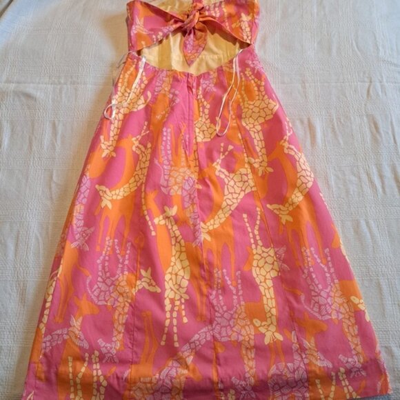 Lilly Pulitzer women's White Label size 0 Giraffe print dress - Picture 3 of 6
